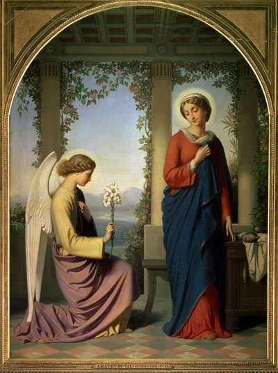 The Angelic Salutation, or The Annunciation by Eugene Emmanuel Amaury Duval